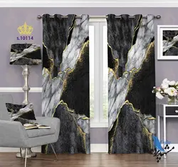 پرده پانچ سنگ پتینه طرح سنگ S10114