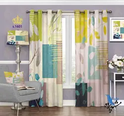 پرده پانچ طرح برگ S1601