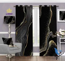 پرده پانچ طبیعت طرح سنگ S10368