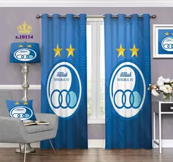 پرده پانچ ورزشی  طرح برند استقلال S10154