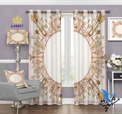 پرده پانچ پذیرایی طرح شکل دایره S10327