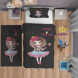 ست روتختی کودکانه طرح دختر عروسکی S10344