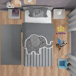 ست روتختی کودکانه طرح فیل S10334