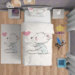 ست روتختی کودکانه طرح بچه خرس مهربان S10311