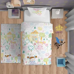 ست روتختی کودکانه طرح نقاشی کودکانه S9117