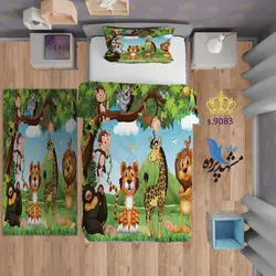 ست روتختی کودکانه طرح انمیشین حیوانات S9083