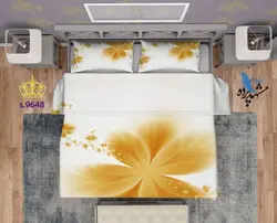 ست روتختی طرح گل طلایی S9648