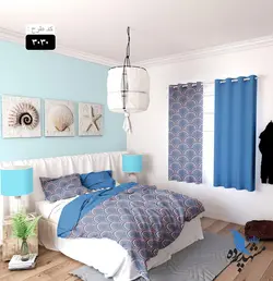 پرده پانچ اتاق خواب طرح پتینه کد 3030