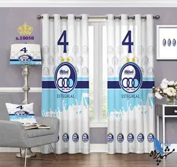 پرده پانچ ورزشی طرح لوگوی باشگاه استقلال کد s10050