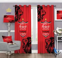 پرده پانچ ورزشی طرح لوگوی باشگاه پرسپولیس کد s8582