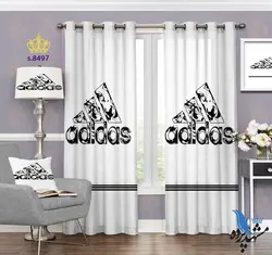 پرده پانچ مدرن طرح برند آدیداس کد s8497