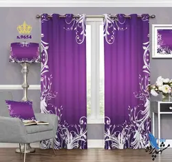 پرده پانچ فانتزی طرح ساده با حاشیه برگ کد S9654