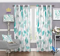 پرده پانچ فانتزی طرح برگ کد S9075