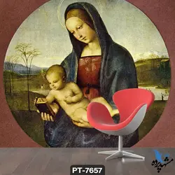 پوستر دیواری کلاسیک حضرت مریم و مسیح کد PT7657