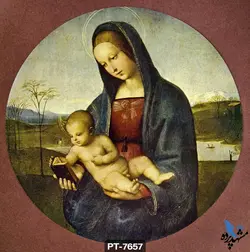 پوستر دیواری کلاسیک حضرت مریم و مسیح کد PT7657