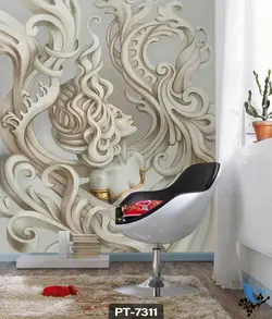 پوستر دیواری طرح مجسمه زن کد PT7311