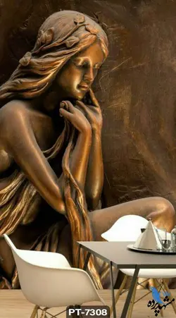 پوستر دیواری طرح مجسمه زن کد PT7308