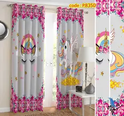 پرده پانچ کودک طرح اسب بالدار کد p-8350