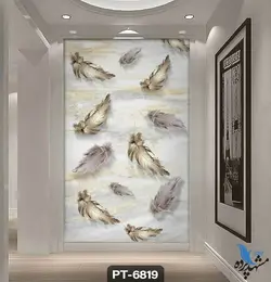 پوستر دیواری فانتزی طرح برگ کد PT6819