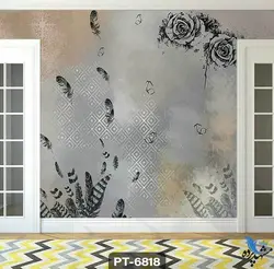 پوستر دیواری فانتزی طرح برگ و گل کد PT6818