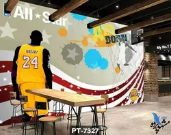 پوستر دیواری ورزشی طرح بسکتبالیست کد PT7327