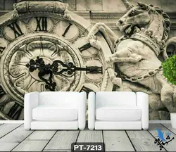 پوستر دیواری طرح اسب سنگی کد PT7213