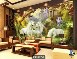 پوستر دیواری طرح اسب شاخدار کد PT7208