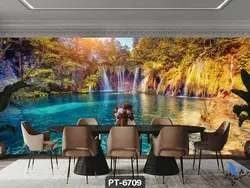 پوستر دیواری طرح منظره تالاب کد PT6709