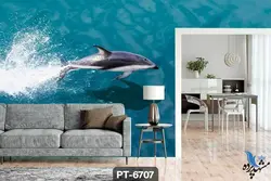 پوستر دیواری طرح کوسه کد PT6707