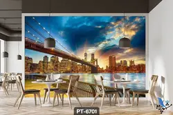 پوستر دیواری طرح پل روی آب کد PT6701