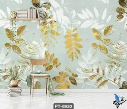 پوستر دیواری نقاشی طرح برگ کد PT6920