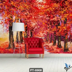 پوستر دیواری نقاشی طرح پاییز کد PT6908