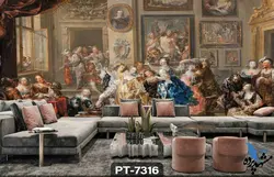 پوستر دیواری نقاشی کلاسیک کد PT7316