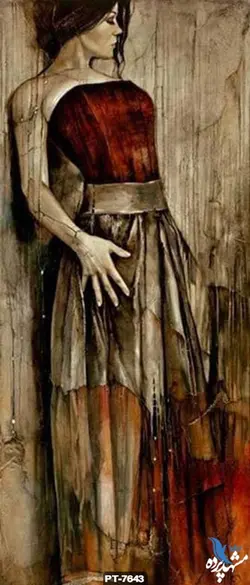 پوستر دیواری نقاشی طرح دختر کد PT7643