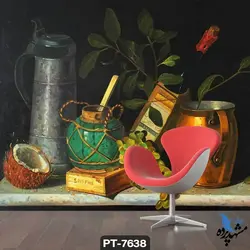 پوستر دیواری طرح قفسه خوراکی کد PT7638