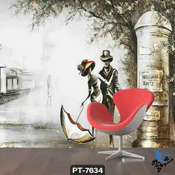 پوستر دیواری نقاشی طرح عاشقانه کد PT7634