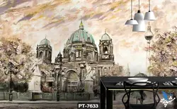 پوستر دیواری نقاشی طرح عمارت سلطنتی کد PT7633