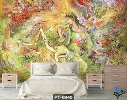 پوستر دیواری نقاشی مینیاتوری کد PT6940