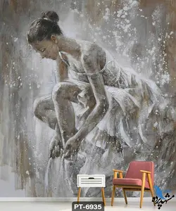 پوستر دیواری نقاشی طرح عروس کد PT6935