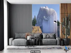 پوستر دیواری طرح مجسمه سر کد PT7369