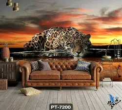 پوستر دیواری طرح پلنگ کد PT7200