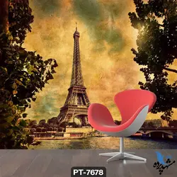 پوستر دیواری طرح برج ایفل کد PT7678