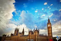 پوستر دیواری طرح ساعت بیگ بن کد PT7679