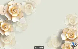 پوستر دیواری طرح گل سه بعدی کد PT7618