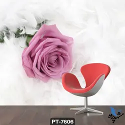 پوستر دیواری طرح گل رز صورتی کد PT7606