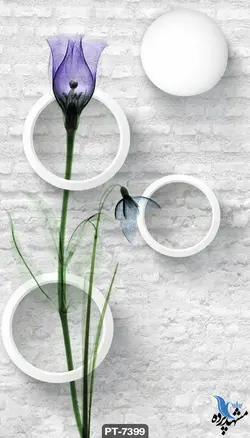 پوستر دیواری طرح گل کد PT7399