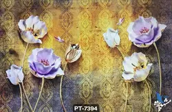 پوستر دیواری طرح گل سه بعدی کد PT7394