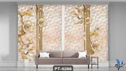 پوستر دیواری طرح گل سه بعدی کد PT6288