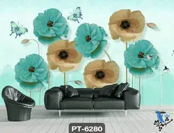 پوستر دیواری طرح گل کد PT6280
