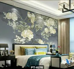 پوستر دیواری طرح گل و پرنده کد PT6278